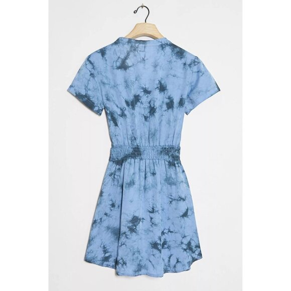 Anthropologie Cloth & Stone Women's Petite XS Liv Tie-Front Mini Dress - Picture 5 of 12